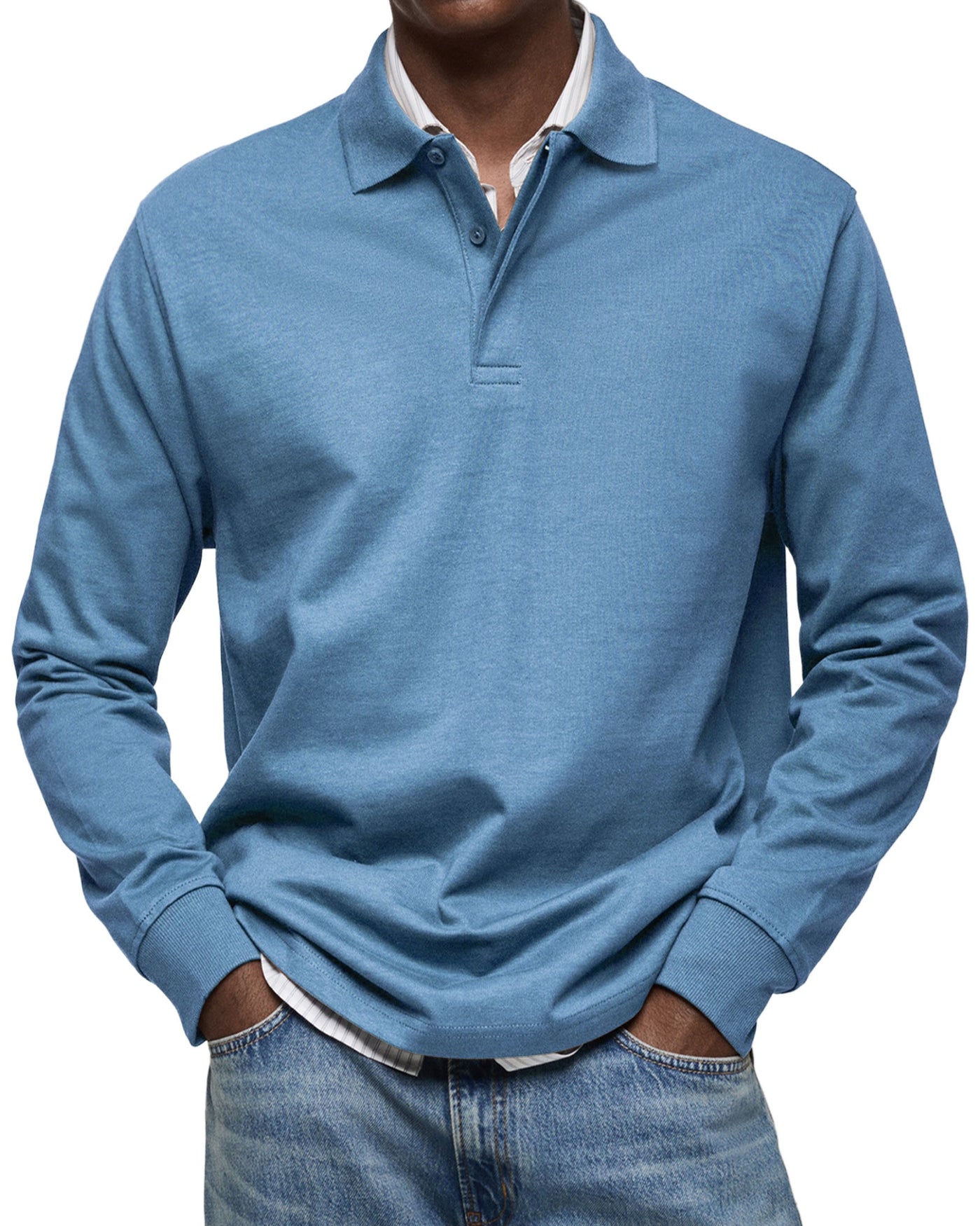 MARCONELLI | LUXURY LONG-SLEEVE POLO