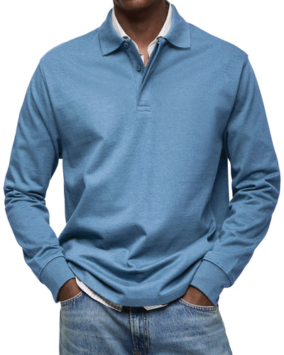 MARCONELLI | LUXURY LONG-SLEEVE POLO