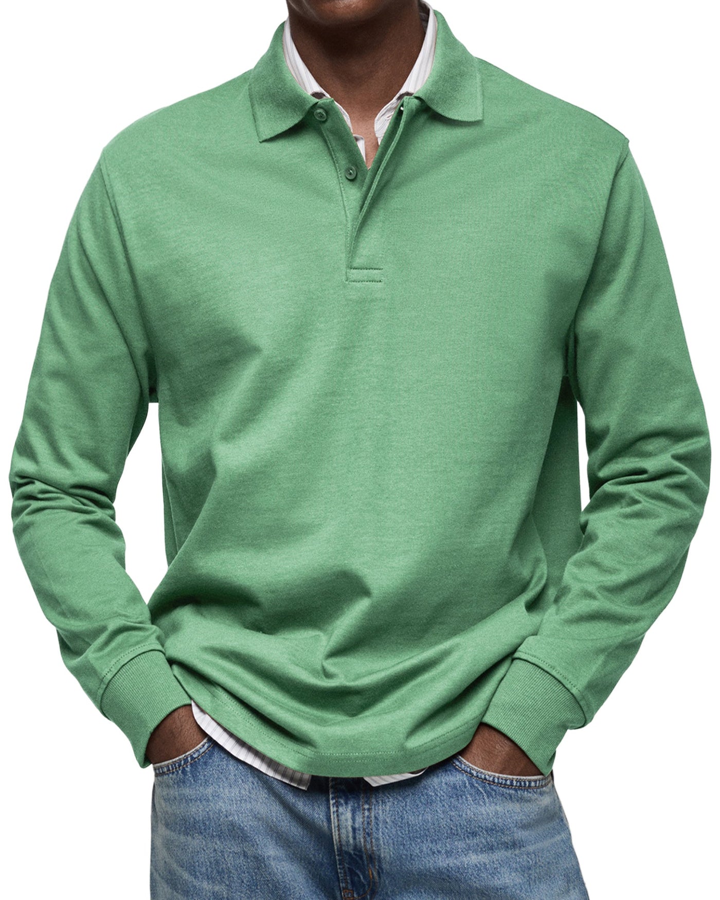 MARCONELLI | LUXURY LONG-SLEEVE POLO