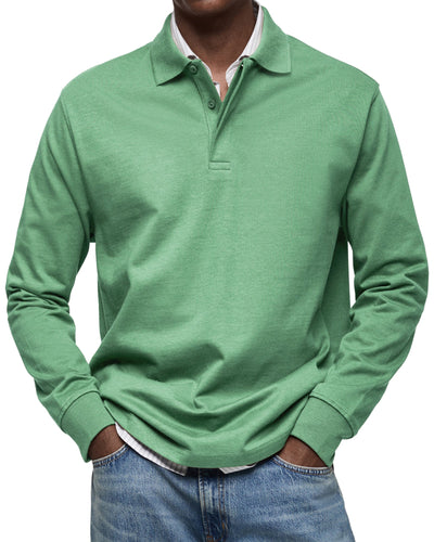 MARCONELLI | LUXURY LONG-SLEEVE POLO