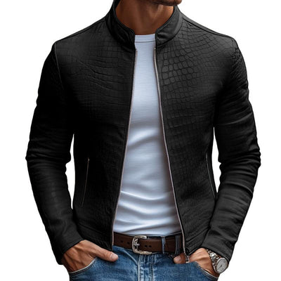 Mason Stone-Tone Leather Jacket - Last Day 80% Off!