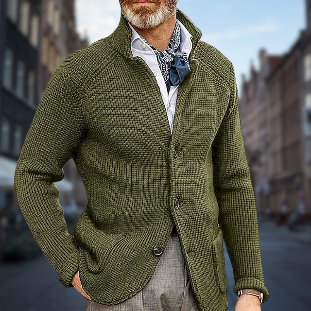 Nicolas - Soft and Elegant Men's Cardigan - Last Day 80% Discount!
