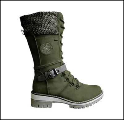 FrostLuxe™ - Waterproof Lace-Up Calf-Length Boots
