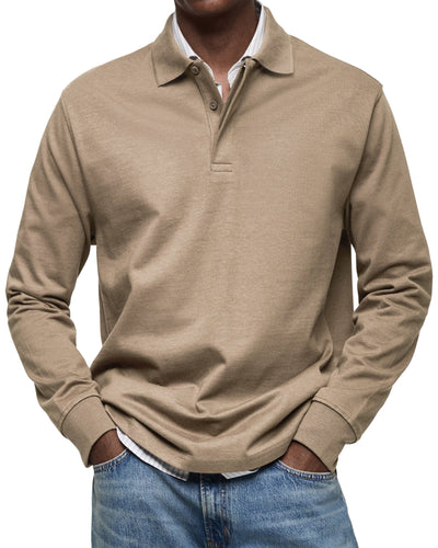 MARCONELLI | LUXURY LONG-SLEEVE POLO