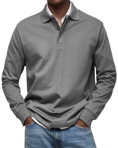 MARCONELLI | LUXURY LONG-SLEEVE POLO