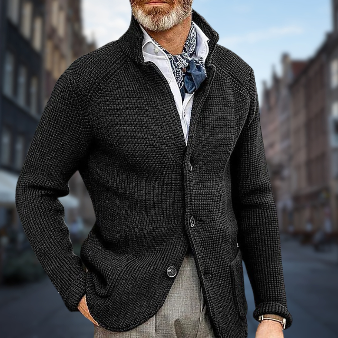 Nicolas - Soft and Elegant Men's Cardigan - Last Day 80% Discount!