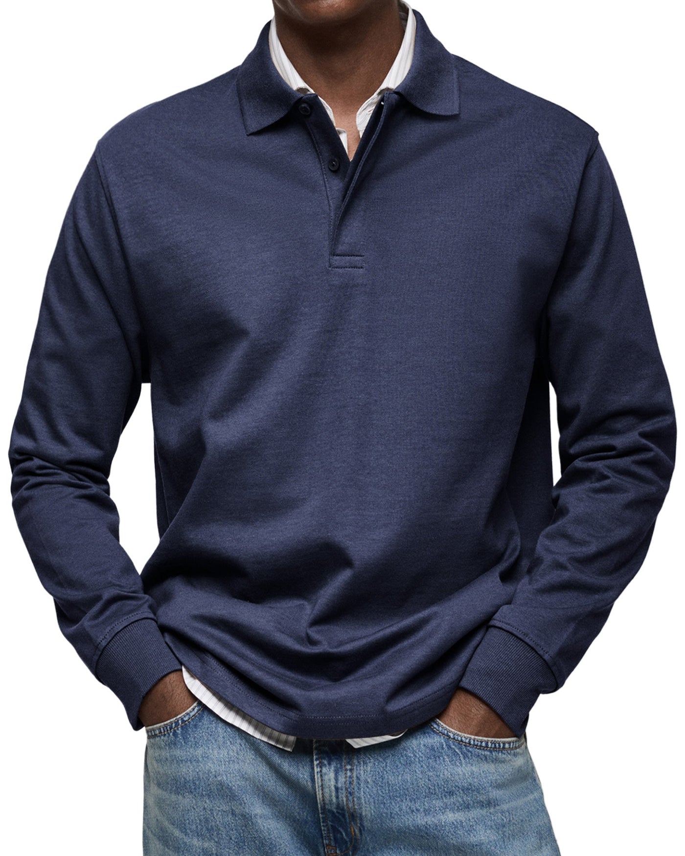 MARCONELLI | LUXURY LONG-SLEEVE POLO