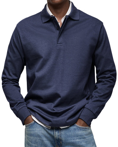 MARCONELLI | LUXURY LONG-SLEEVE POLO