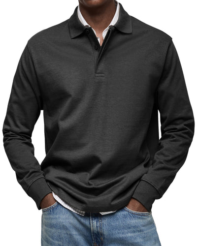 MARCONELLI | LUXURY LONG-SLEEVE POLO
