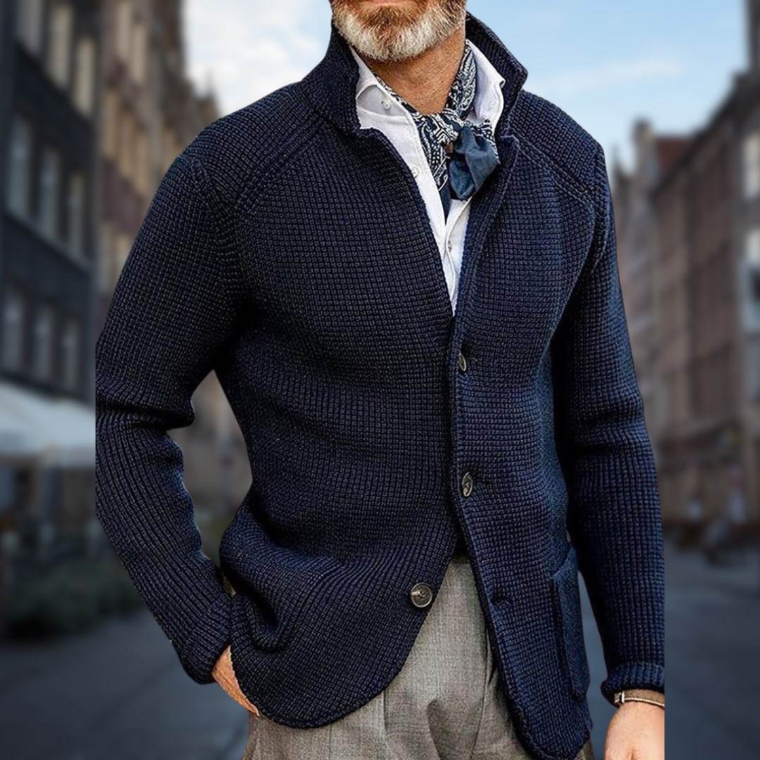 Nicolas - Soft and Elegant Men's Cardigan - Last Day 80% Discount!