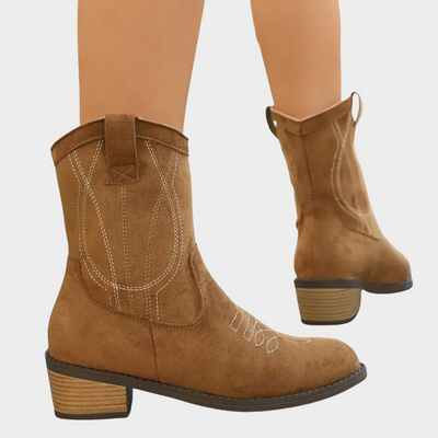 Chandler | Cowboy -Style Ankle Boots