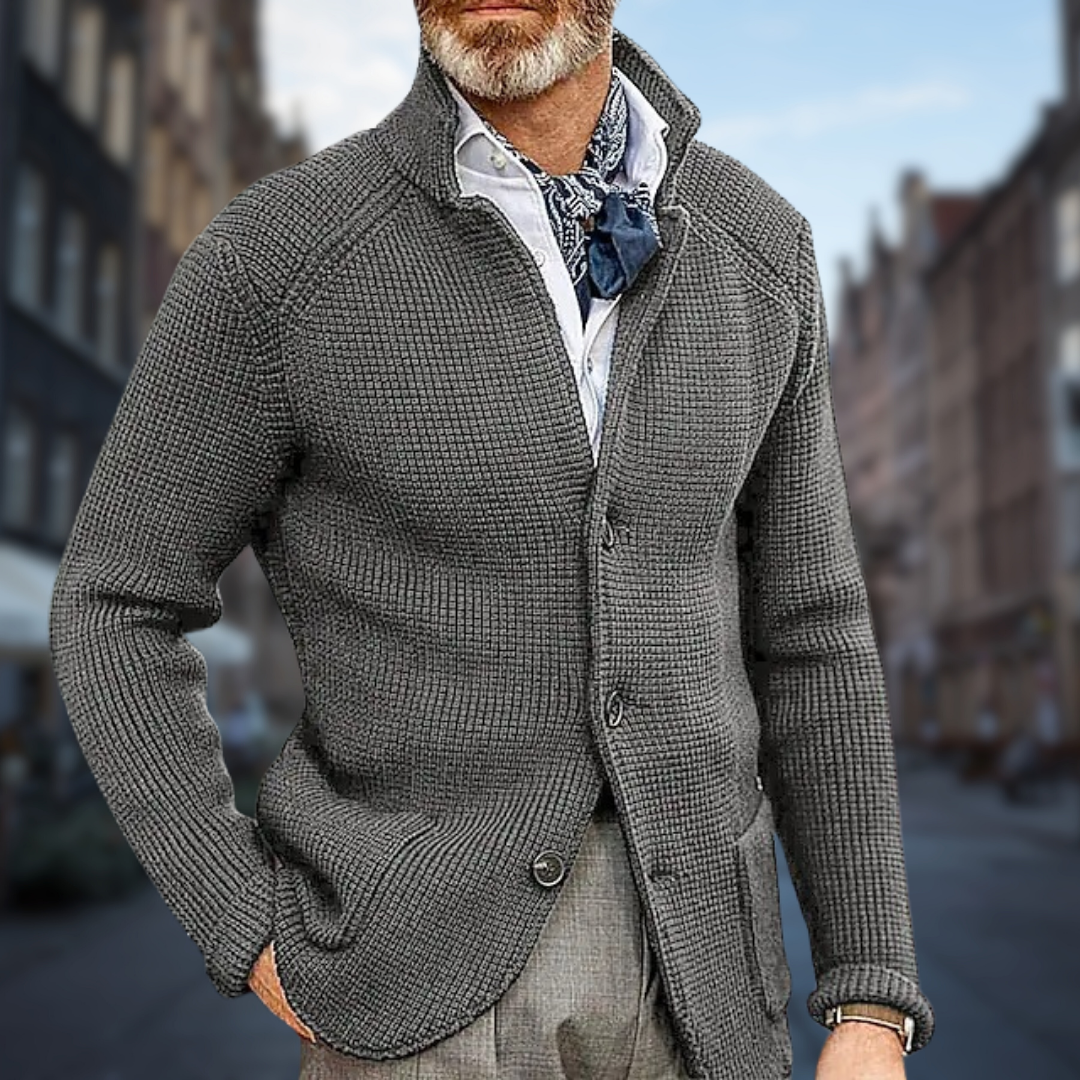 Nicolas - Soft and Elegant Men's Cardigan - Last Day 80% Discount!