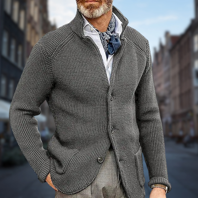 Nicolas - Soft and Elegant Men's Cardigan - Last Day 80% Discount!