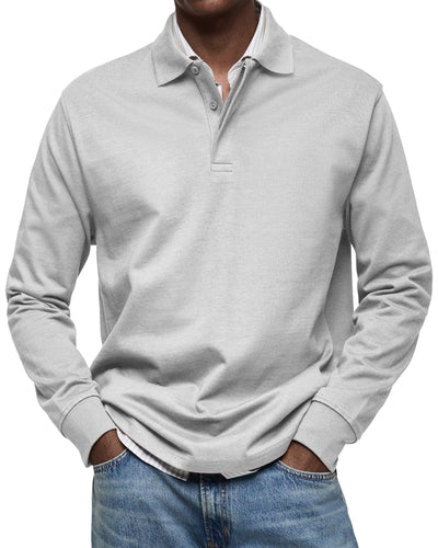 MARCONELLI | LUXURY LONG-SLEEVE POLO