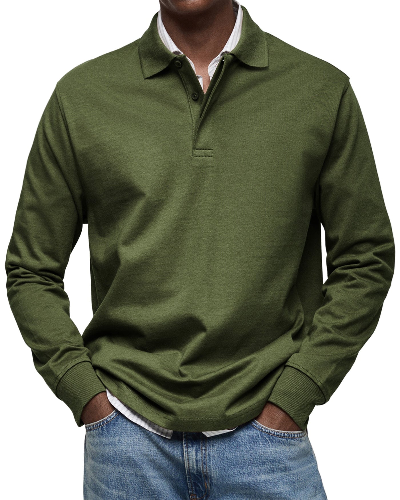 MARCONELLI | LUXURY LONG-SLEEVE POLO