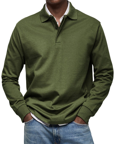 MARCONELLI | LUXURY LONG-SLEEVE POLO
