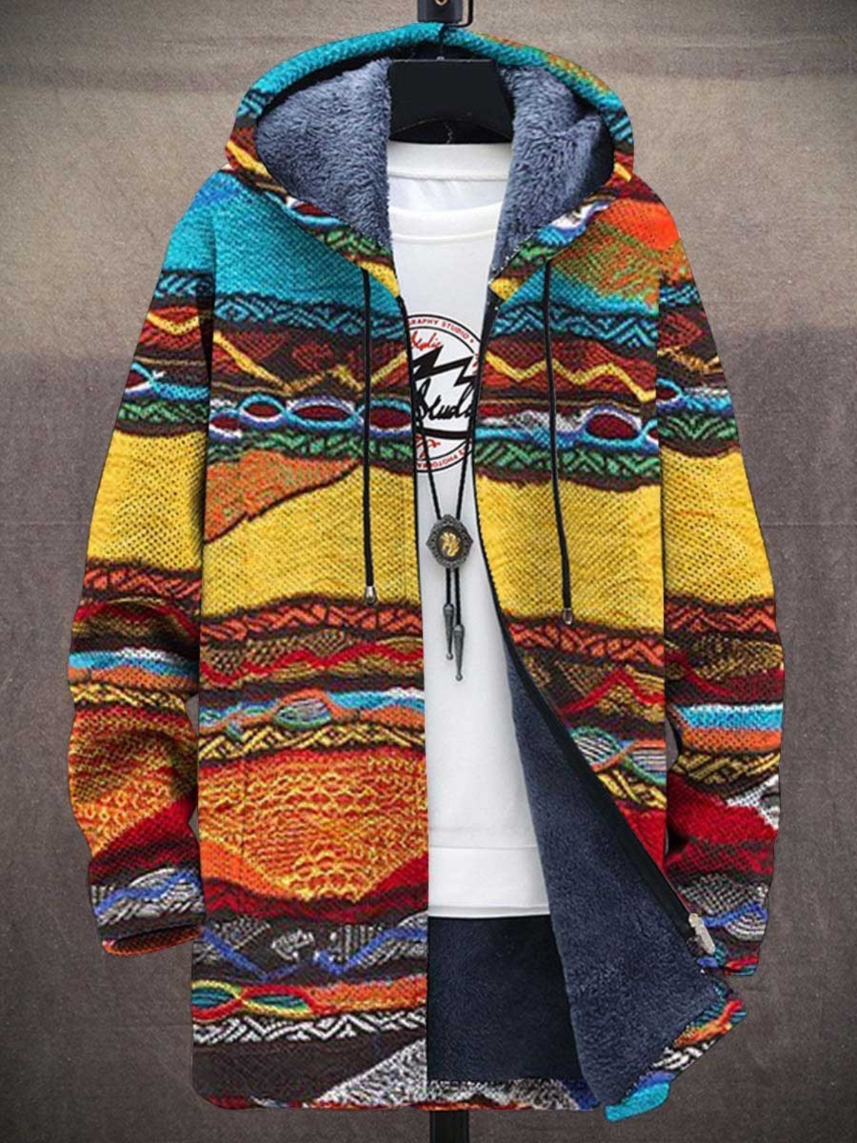 Jindalee™ | Luxurious Zippered Cardigan with Artistic Inspiration