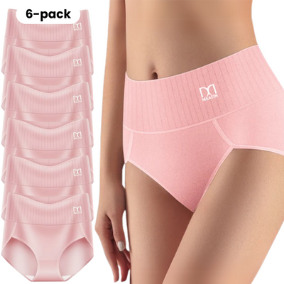 Shaplex™ – 6-Pack Breathable and Comfortable High-Waisted Panties with Tummy Support