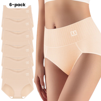 Shaplex™ – 6-Pack Breathable and Comfortable High-Waisted Panties with Tummy Support