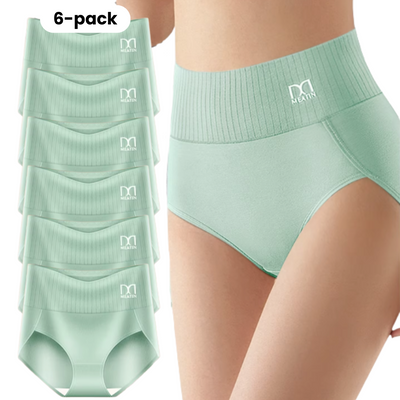 Shaplex™ – 6-Pack Breathable and Comfortable High-Waisted Panties with Tummy Support