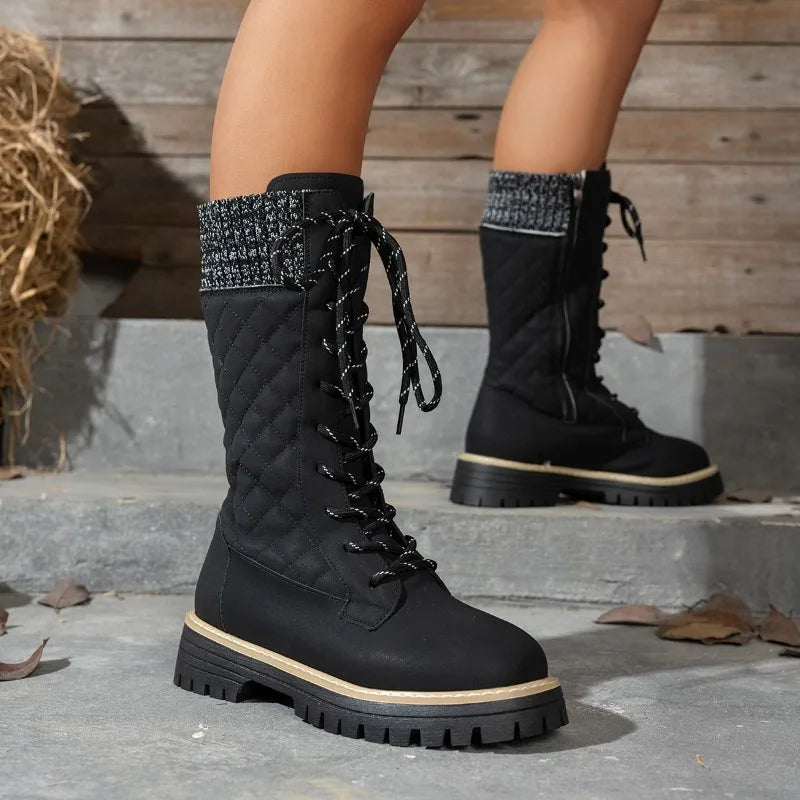 Vallora - Mid Calf Snow Boots