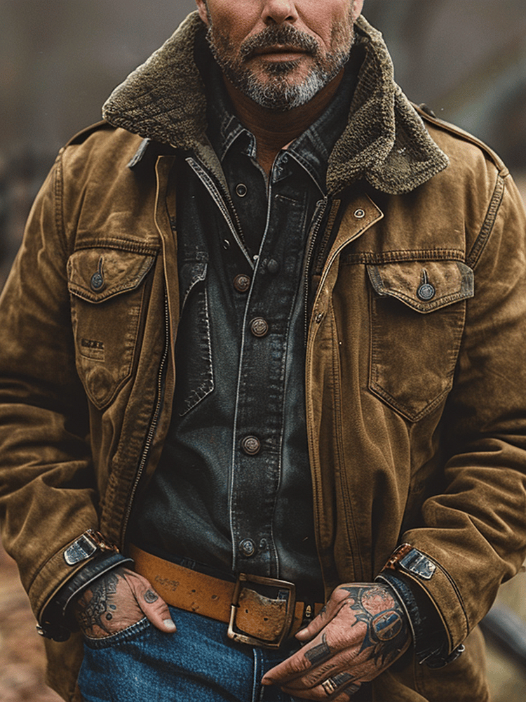 William - Vintage Outdoor Sports Jacket with Pockets - Last Day 80% Off!