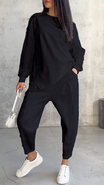 The Zen™ - Two-piece Set with Round Neck and Long Sleeves