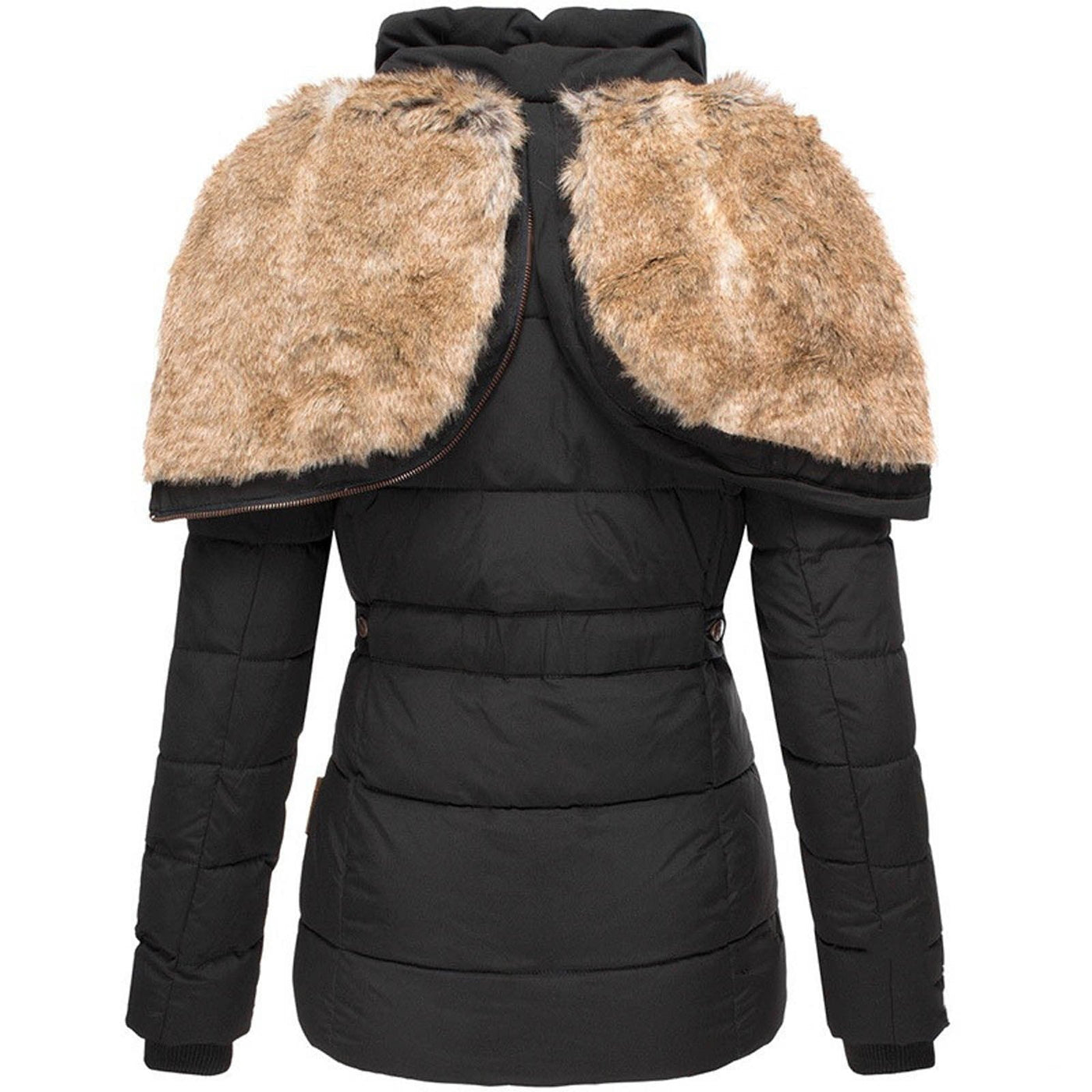 Hanne™ – Winter Jacket with Fuzzy Collar and Slim Fit